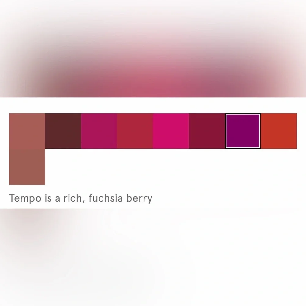 Glossier Tempo Fuchsia G-Suite Lip Creme NIB